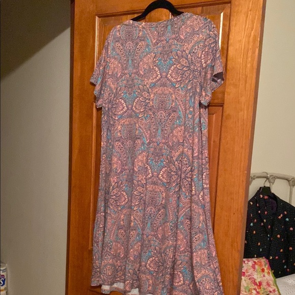 Lucky Brand Pink A-line Midi Dress with Flutter Sleeves size 1X - Picture 9 of 11